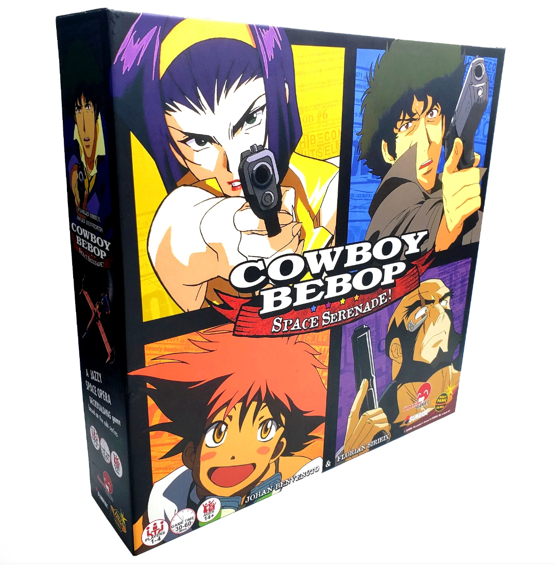 Cowboy Bebop Space Serenade anime deck building game box