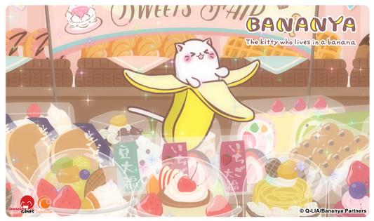 Officially Licensed Bananya Standard Playmat - Sweet Shoppe
